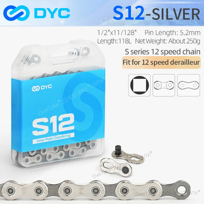 MTB Road Bike Chain DYC 6/7/8/9/10/11/12 Speed Shimano SRAM
