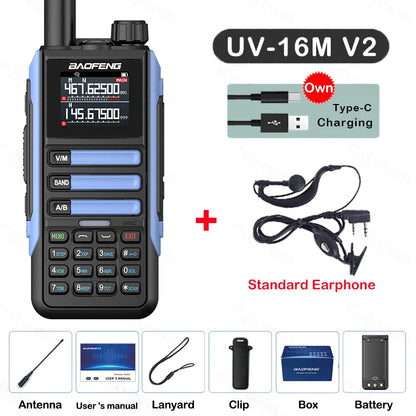 Baofeng UV16M Two Way Radio Walkie Talkie Long Range UHF VHF AM FM