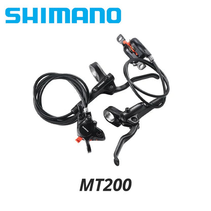 Shimano MT200/MT201 Hydraulic Disc Brake Set 2-Piston with BL-MT200 3-Finger Levers