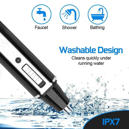 Rechargeable Trimmer For Men - Nose Ear Hair Eyebrow Clippers Grooming Set