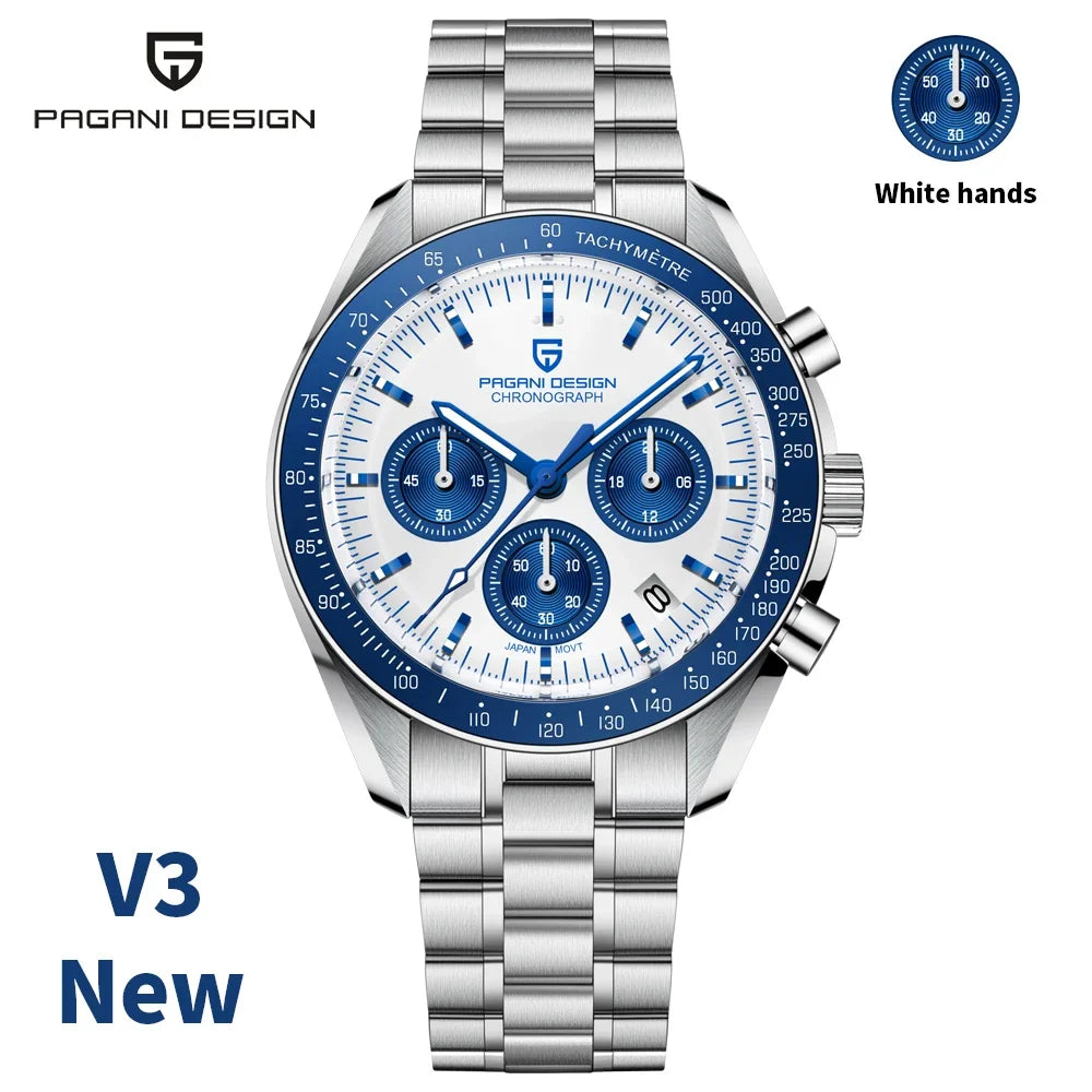 PAGANI DESIGN 2024 New Men's Watches Top Luxury Quartz Watch For Men Auto Date Speed Chronograph AR Sapphire Mirror Wrist watch-EXPROTAS