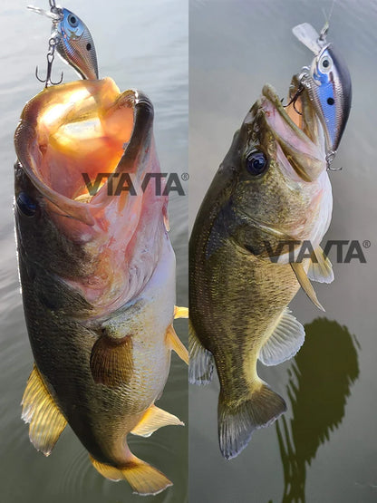 Fishing Lure 5cm/7cm Crankbait Minnow Wobbler for Pike Bass Perch Tackle