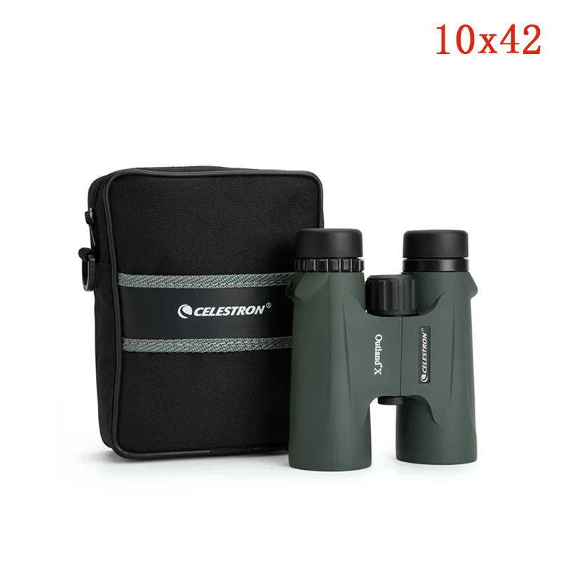 Celestron Outland X 8x42 10X42 Green Binoculars Waterproof & Fogproof Binoculars for Adults Multi-Coated Optics and BaK-4 Prisms-EXPROTAS