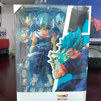 SHF Dragon Ball Super Saiyan Vegito Action Figure God Anime DragonBall Gokou Figurine Toy Christmas Gift Collection-EXPROTAS