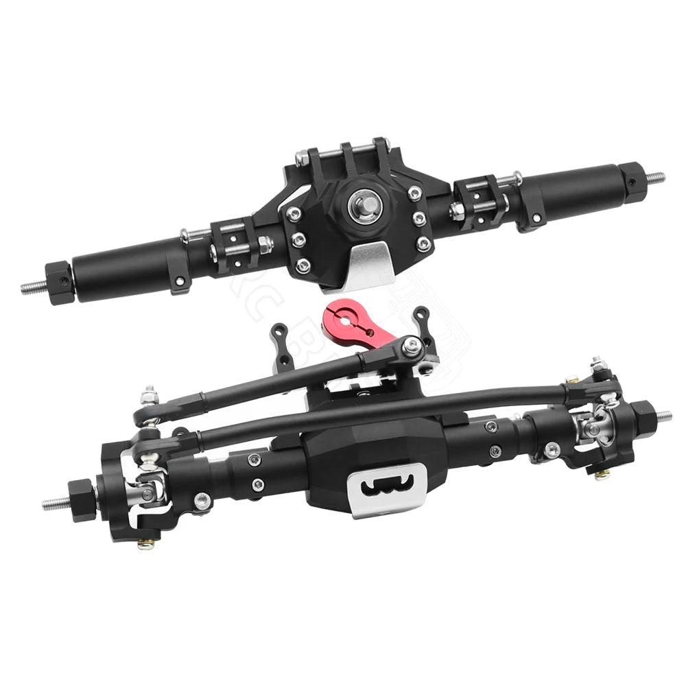 CNC Aluminum Diamond Front & Rear Axle for 1/10 RC Crawler Axial SCX10 II 90046/90047 - EXPROTAS