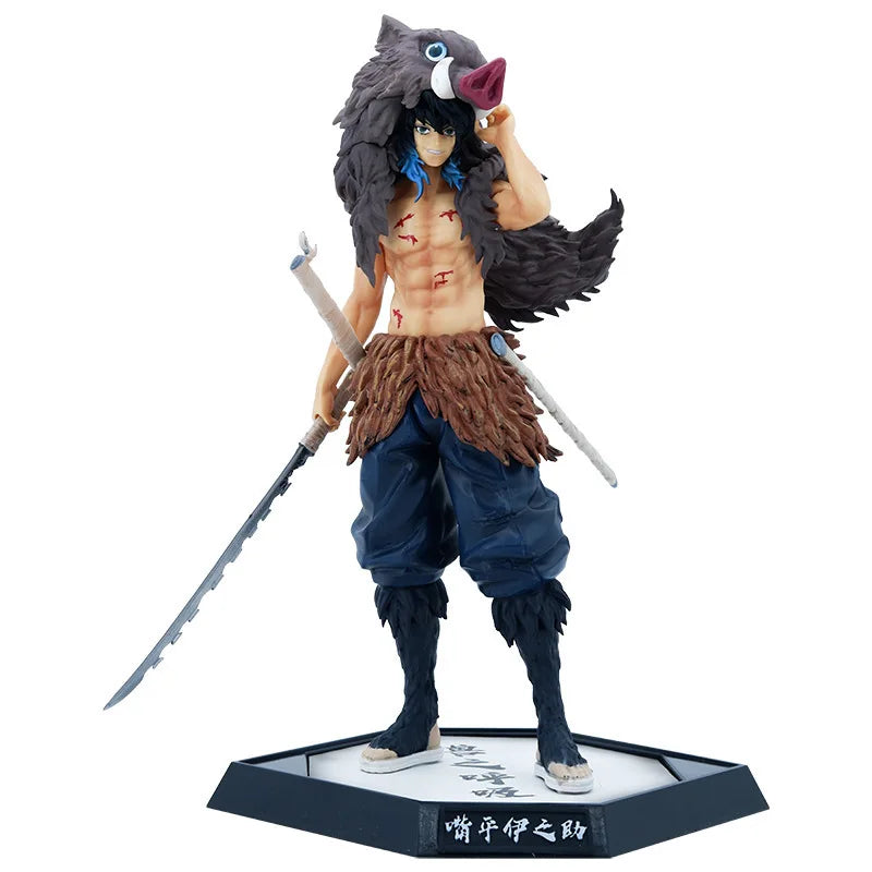 Demon Slayer Tanjiro Nezuko Zenitsu Inosuke PVC Anime Action Figure Set