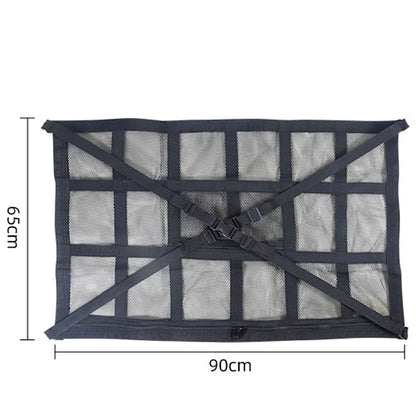 Cargo Net 90x65CM Ceiling Organizer for SUV Van Camping - 25kg Capacity