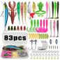 409Pcs Fishing Lure Tackle Box Set for Bass Trout Pike Layered Storage