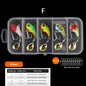 5Pcs/box Rotating Metal VIB Lure Spinner Blade Hard Bait 7g/10g/14g Fishing Tackle for Freshwater Saltwater Bass Pike Pesca