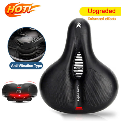 Comfort Bike Saddle Hollow Breathable Shockproof Seat for MTB Road Men/Women