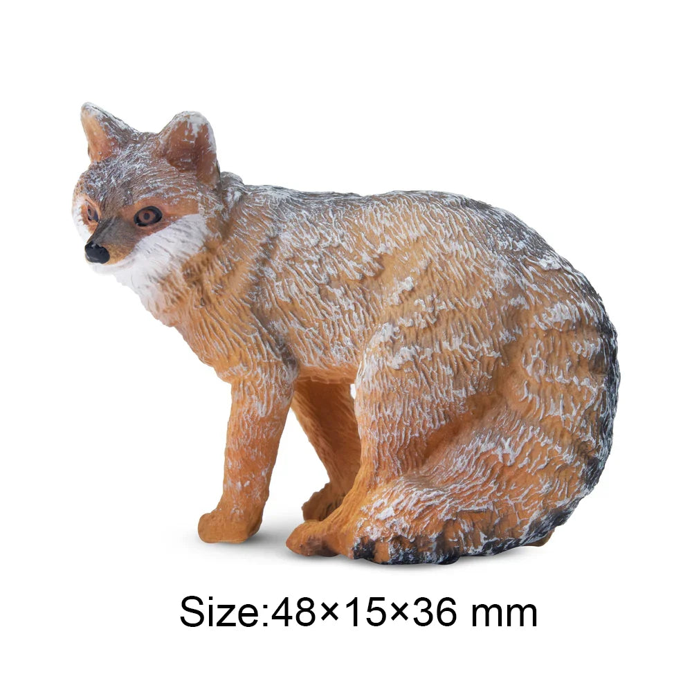 Toymany Simulation Cougar Wildlife Animal Model Mini Figures Figurines