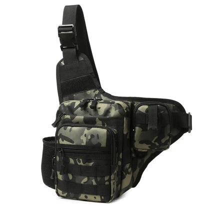 Waterproof Fishing Shoulder Bag Outdoor Sports Cycling Crossbody Chest Single Backpack Travel Climbing Camping Tactical Handbag-EXPROTAS