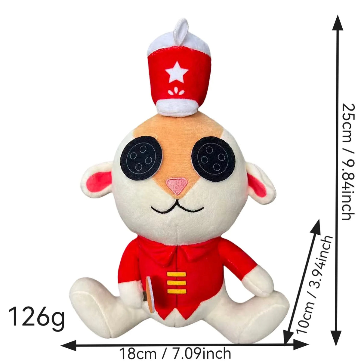 Coraline Plush Doll 28cm Soft Kawaii Figure Toy Cute Birthday Gift