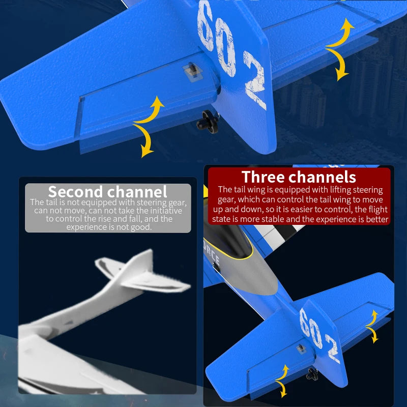 KF602 RC Airplane 2.4G EPP Foam Glider Remote Control Plane Flying Model Toy