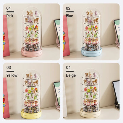 Transparent Rotating Blind Box for Home Desktop Multi-Layer Organizer