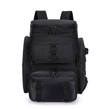 50L Fishing Bag with Rod Holders Chest Bag Fish Tackle Lure Organizer Storage Backpack Outdoor Camping Hiking Large Bagpack-EXPROTAS