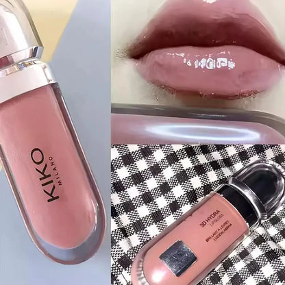 Kiko 3D Mirror Lip Gloss Waterproof Non-Stick Red Shiny Lip Glaze 6.5ml