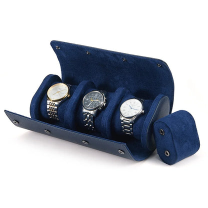 Leather Travel Case Watch Roll Luxury Storage Pouch Box 1 2 3 Slot