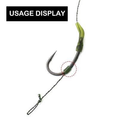 200pcs Carp Fishing Silicone Tube Anti-Tangle Rig Tubing Tackle Set