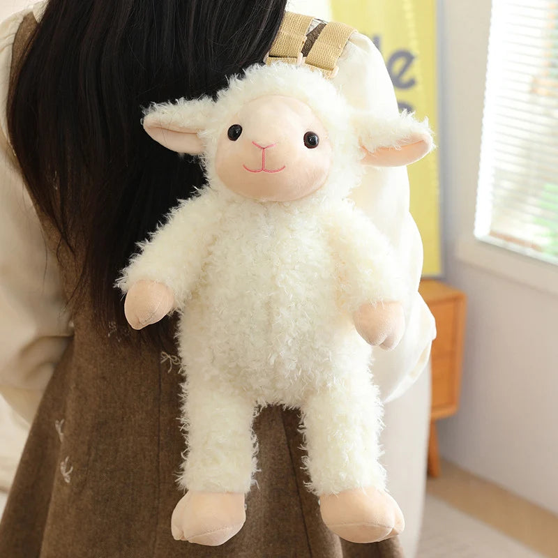 1Pc 40CM Animal Shoulders Bag Plush Toy Backpack Cute Sloth Lemur Elephant