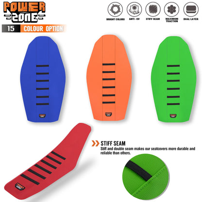 Waterproof Anti-Slip Ribbed Gripper Seat Cover by Powerzone for SXF EXC KXF CRF