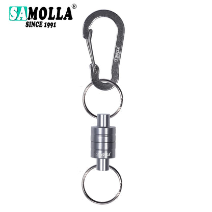 Magnetic Net Release Holder w/ Lanyard Fly Fishing Tool Carabiner Clip