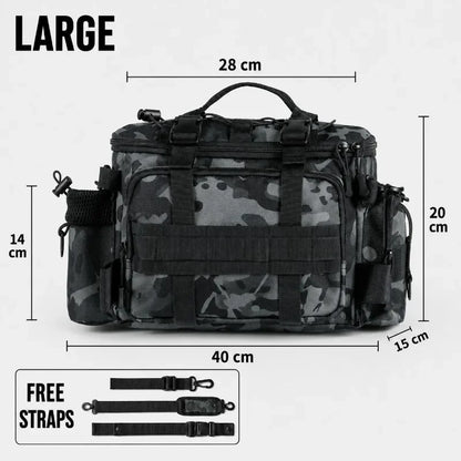 Fishing Tackle Bag Waterproof Shoulder Rod Storage Gear Outdoor 40cm