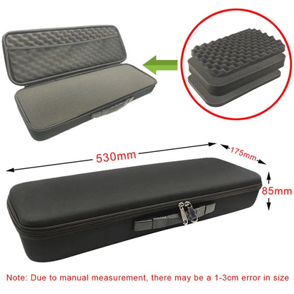 DIY Foam Hard Carry Case Storage Box Travel Zipper Bag Tool Accessories Camera