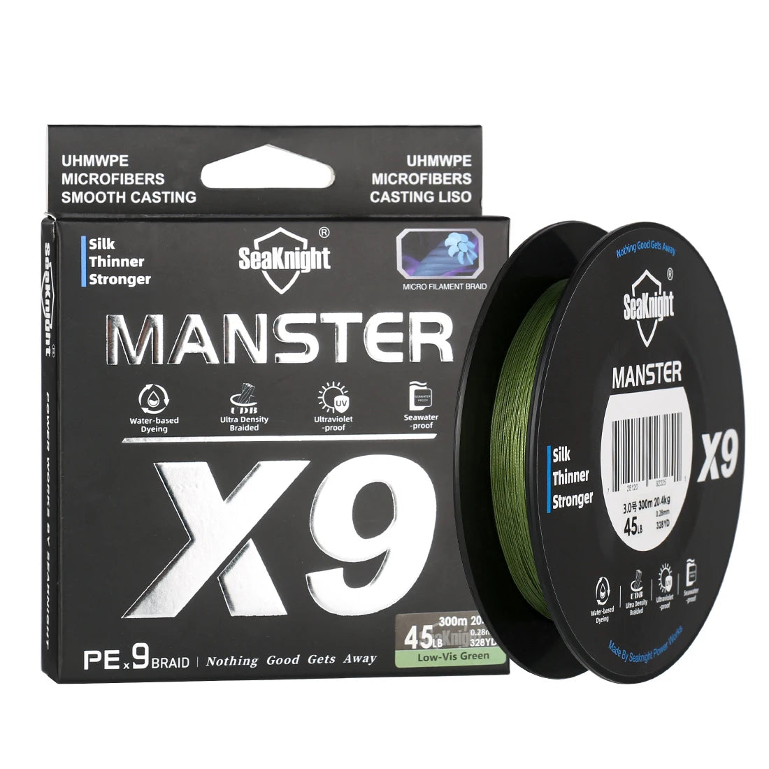 SeaKnight PE Fishing Line 300M 9 Strands Braided Saltwater 17LB-80LB