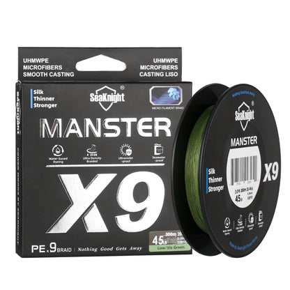 SeaKnight PE Fishing Line 300M 9 Strands Braided Saltwater 17LB-80LB