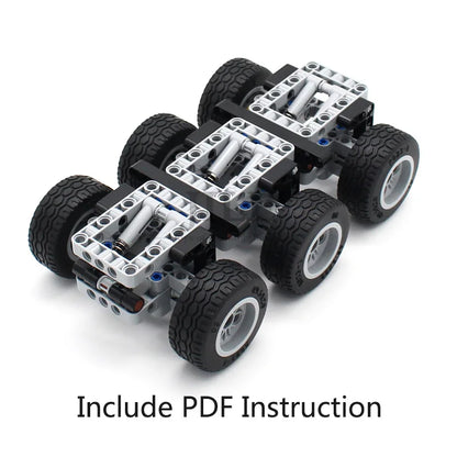 High-tech Car Wheels 119pcs Building Blocks Technic Axles Accessories