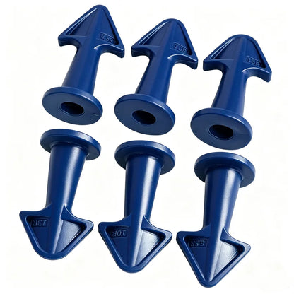 3/6Pcs Caulking Nozzle Applicator Finishing Grout Silicone Tile Spatula