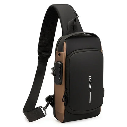 Men's Anti-theft Crossbody Shoulder Bag Travel Sling Chest Pack