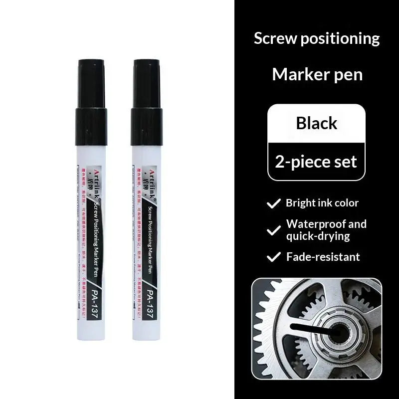 Screw Marker Pen Waterproof Quick Dry Permanent for Car Motorcycle Repair