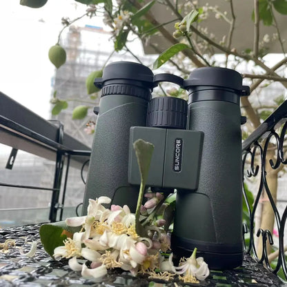 SUNCORE 10x42 Green Binoculars Outdoor Bird Watching Hunting Travel Optics