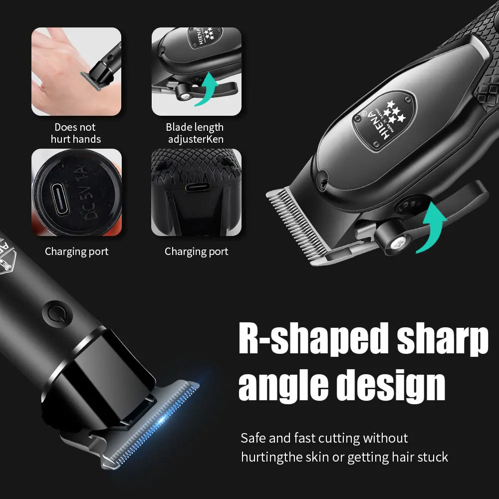 Hair Trimmer Professional Cordless Clippers Electric Beard Shaver 10mm