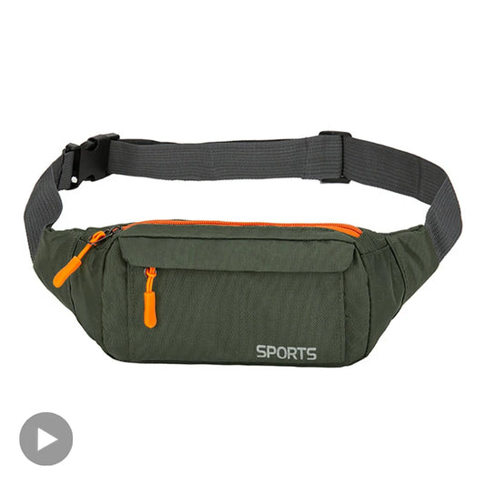 Waterproof Male Belt Waist Bag Pack for Men Women Running Pouch