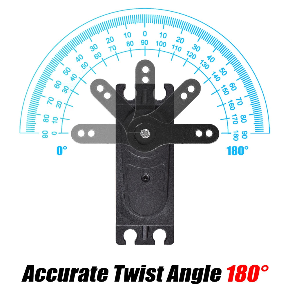 Aluminum Alloy Case 40KG Brushless Digital Servo for 1/8 1/10 RC Car