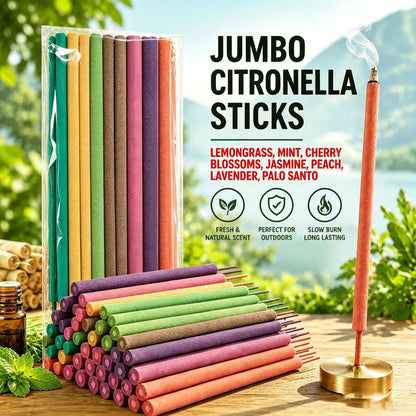 28Pcs Incense Sticks 27cm Extra Long Assorted Scents for Patio Dining