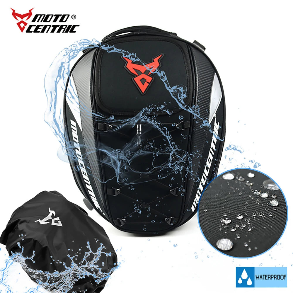 Back Seat Bags Waterproof Helmet Bag for Motorbike 43x29x20cm
