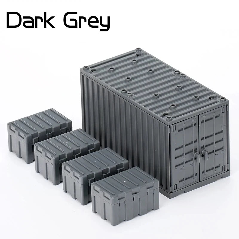 Decool Military Weapon Box Building Blocks Army Soldier WW2 MOC Bricks Kids Toy