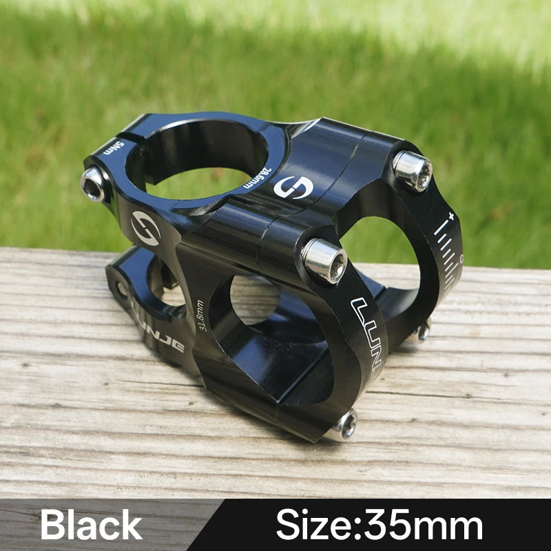 Bike Stem 35mm Adjustable MTB Riser 31.8mm Alloy Handlebar Short