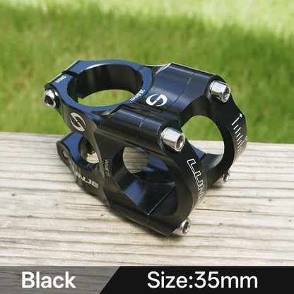 Bike Stem 35mm Adjustable MTB Riser 31.8mm Alloy Handlebar Short