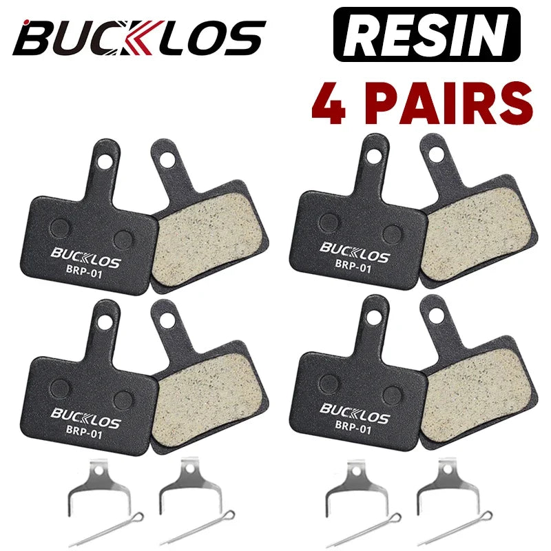 BUCKLOS Resin Disc Brake Pads for Shimano B01S B03S B05S MTB Hydraulic Bike