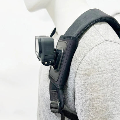 Backpack Shoulder Strap Mount for GoPro DJI Action Camera 360 Clip Holder