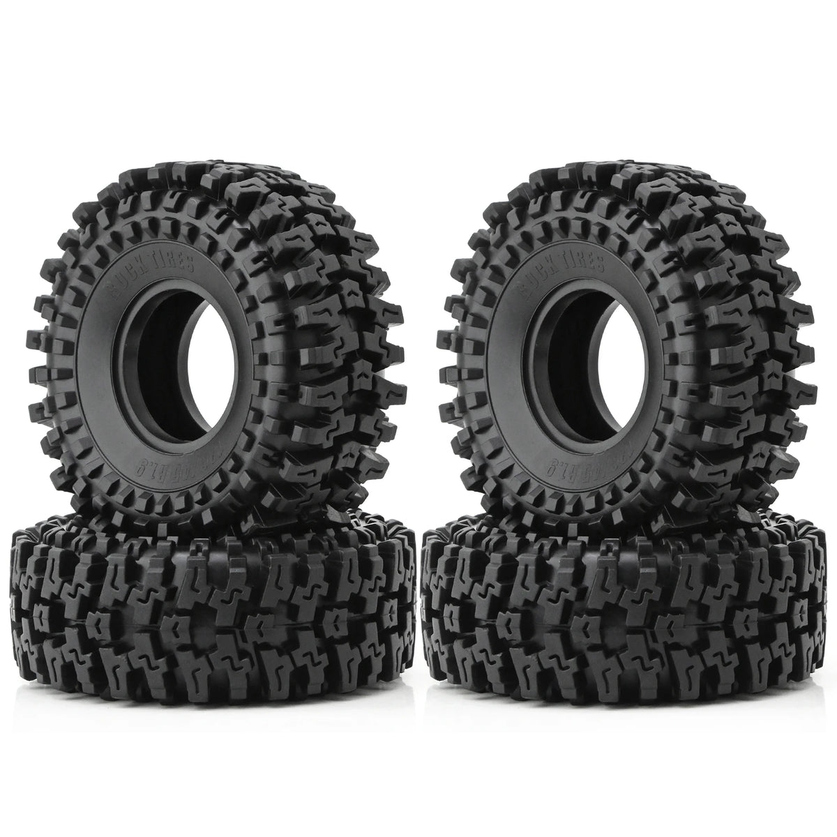 4PCS 1.9 Crawler Tires for RC Traxxas Redcat Axial SCX10 UTB18 TRX4