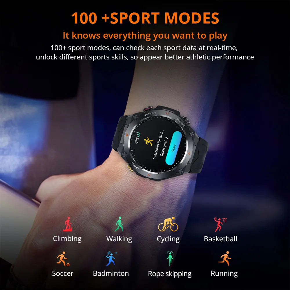 2024 COLMI V75 GPS Smart Watch 1.45" Ultra HD Display Built-in GPS & Compass Make/Receive Phone Calls Smartwatch 650mAh Battery-EXPROTAS