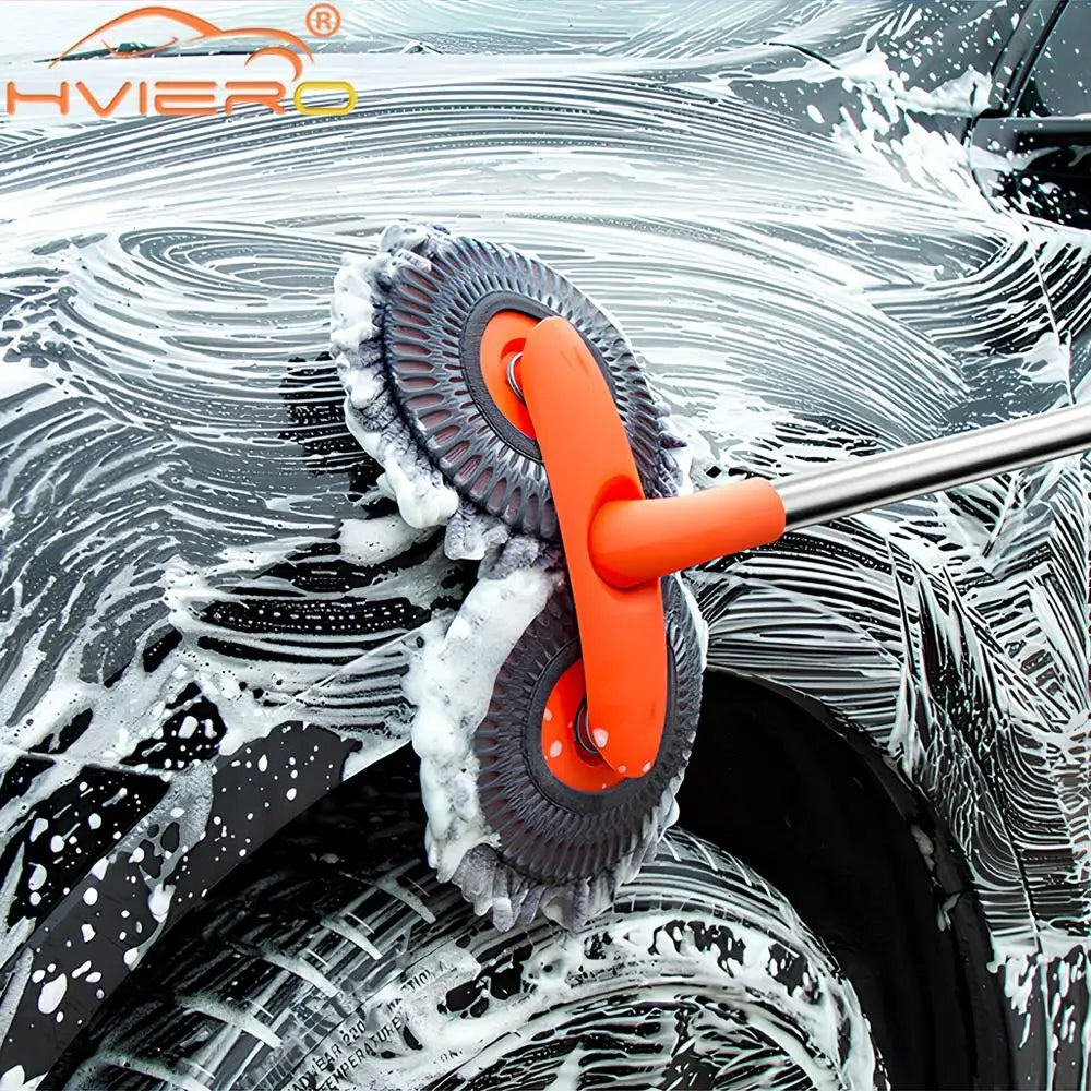 Car Wash Brush Microfiber Mop Sponge Auto Cleaning Accessories Adjustable