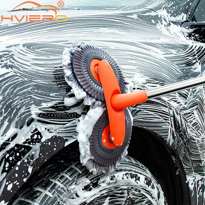 Car Wash Brush Microfiber Mop Sponge Auto Cleaning Accessories Adjustable