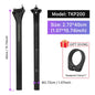 MTB Road Bike Carbon Seatpost 27.2/31.6mm 400mm Toseek Fibre Post